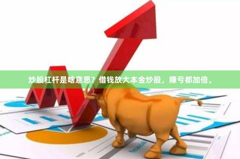 炒股杠杆是啥意思？借钱放大本金炒股，赚亏都加倍。